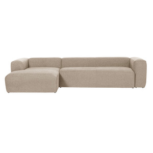 Blok Chaise Sofa, Beige, W 330 cm / Left