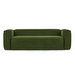 Blok-sohva, vihreä vakosametti, L 210 cm