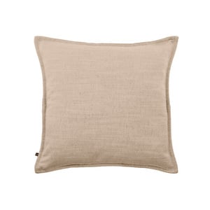 Blok-tyynynpäällinen, beige pellava, 45 x 45 cm