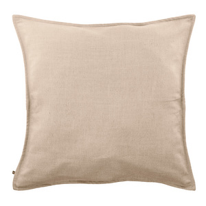 Blok-tyynynpäällinen, beige pellava, 60 x 60 cm