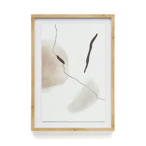 Torroella-taulu, valkoinen/ruskea/harmaa, 50 x 70 cm
