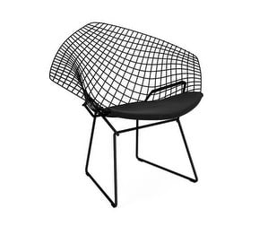 Bertoia Diamond -tuoli, musta/Black Onyx
