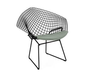 Bertoia Diamond -tuoli, musta/Mink
