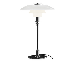 PH 2/1 Table Lamp, Chrome, ø 33 cm