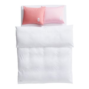 Pure Sateen Quilt Cover, White 0107, 240 x 220 cm