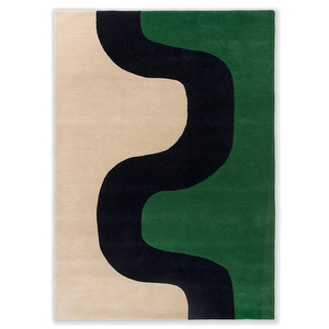 Seireeni-matto, vihreä, 140 x 200 cm