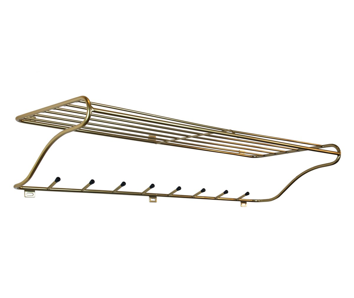 Maze Hat Rack Shelf, Brass Matte | Vepsäläinen