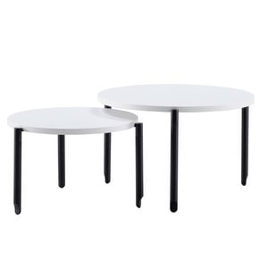 Ballet Coffee Table, White/Black, ø 55 cm
