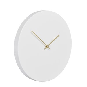 Kiekko-kello, vaaleanharmaa sametti/kulta, ⌀ 27 cm