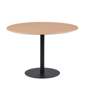 Koti Dining Table, Oak/Black, ø100 cm