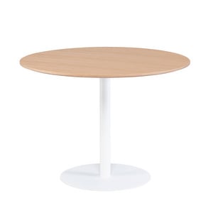 Koti Dining Table, Oak/White, ø110 cm