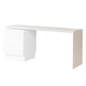 Slimmi-Kolmonen-työpöytä, valkoinen, L 164 cm