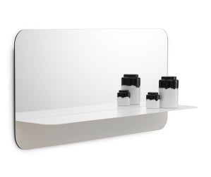 Horizon-peili, valkoinen, 80 x 40 cm