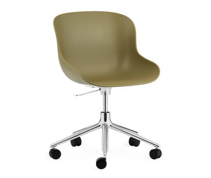 Hyg Office Chair, Olive Green/Aluminium