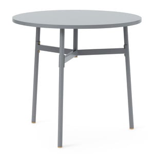 Union-ruokapöytä, grey, ⌀ 80 cm