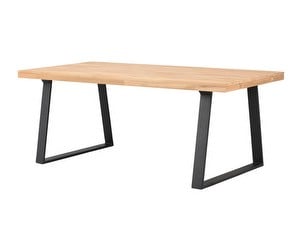 Brooklyn Extendable Dining Table, Oak / Metal, 95 x 170 cm