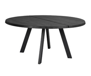 Fred-ruokapöytä, musta, ø 160 cm