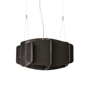 Ristikko Pendant Lamp, Black, 37 x 37 cm