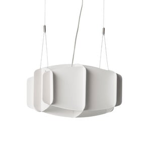 Ristikko Pendant Lamp, White, 37 x 37 cm