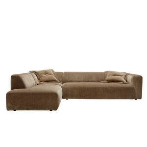 Annie Corner Sofa, Sky Fabric 4 Gold Beige, W 305 cm