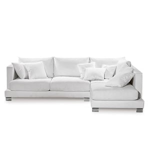 Colorado Chaise Sofa, Caleido Fabric 1420 White, Right