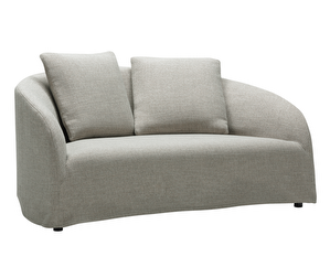 Dahlia Sofa, Pine Fabric 2 Grey-Beige, W 160 cm