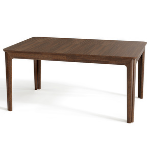 #26 Extendable Dining Table, Lacquered Walnut Veneer, 101 x 155/308 cm