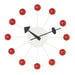 Ball Clock, Red/Silver, ø 33 cm