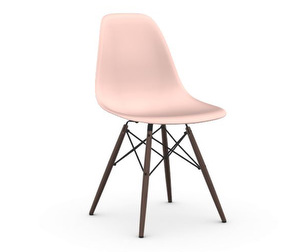 Eames DSW RE -tuoli, pale rose/ruskea vaahtera