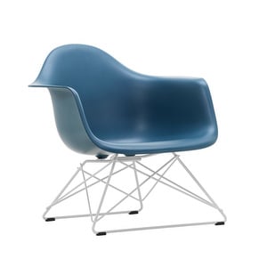 Eames LAR RE -tuoli, sea blue/valkoinen
