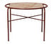 Secant-sohvapöytä, marmori/vaaleanpunainen, ⌀ 60 cm