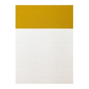 Beach-matto, white/brass, 170 x 240 cm