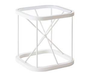 Twiggy-sivupöytä, valkoinen, 44 x 44 cm