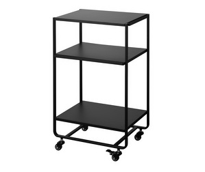 Tower 3-Tiered Wagon with Handle, Black