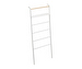 Tower Leaning Ladder Hanger with Shelf, White