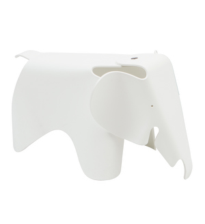 Eames Elephant -jakkara, white